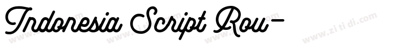 Indonesia Script Rou字体转换